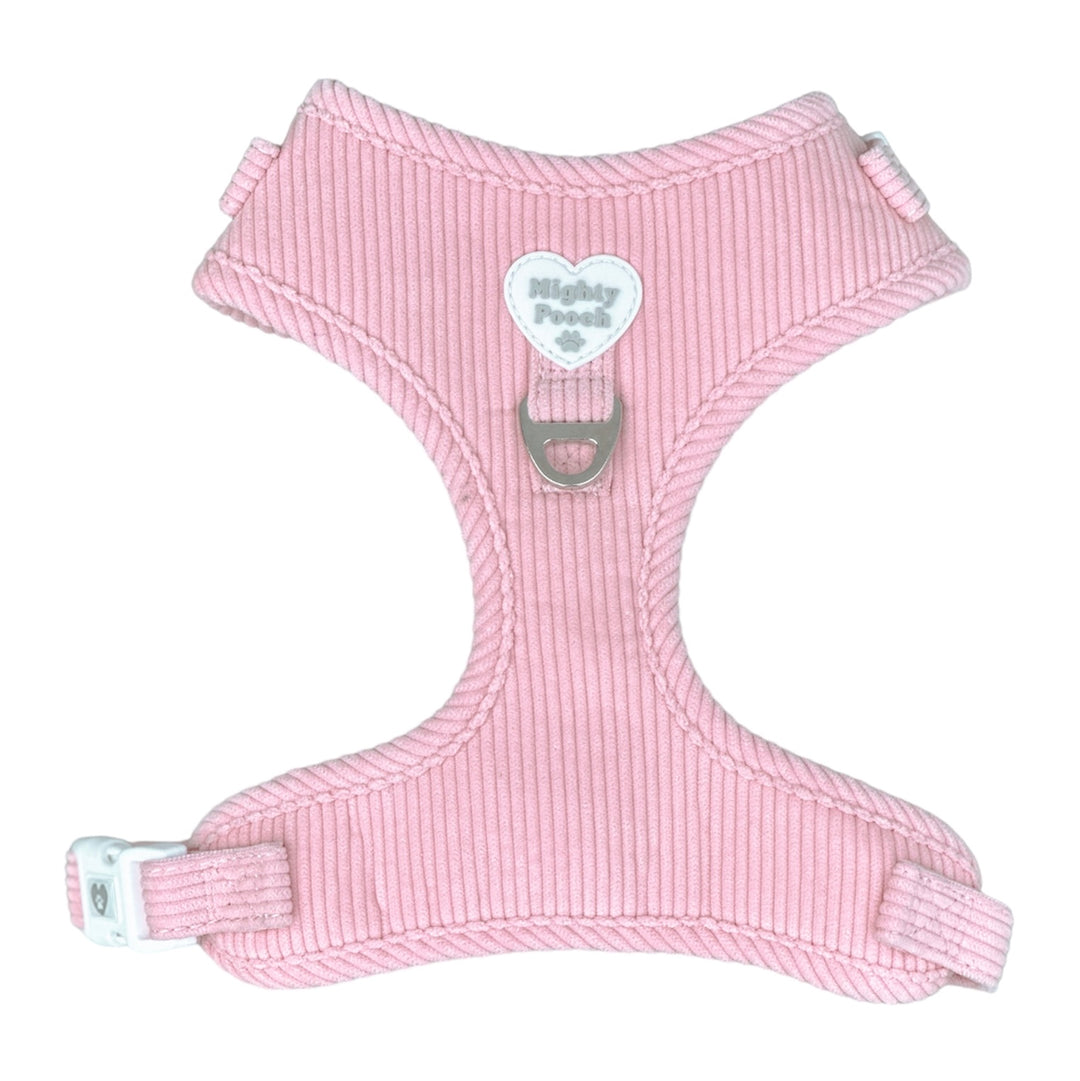 Corduroy Adjustable Harness - Bubblegum