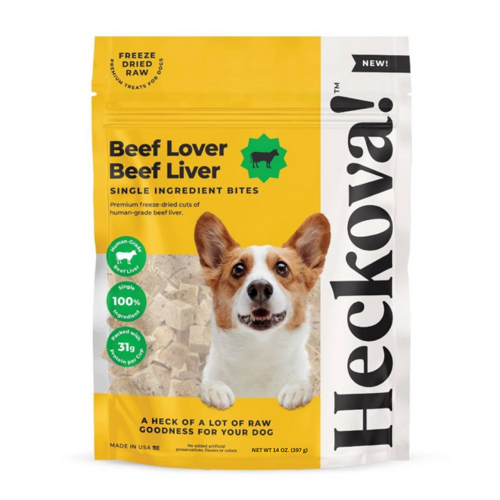 Heckova! Freeze Dried Raw Beef Liver - 14oz