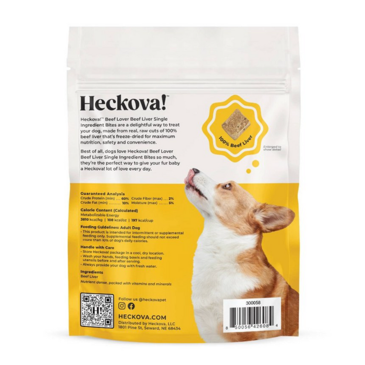 Heckova! Freeze Dried Raw Beef Liver - 14oz
