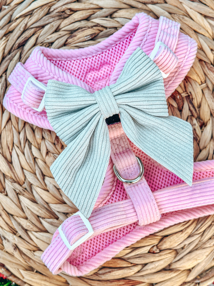 Corduroy Sailor Bow - Ash
