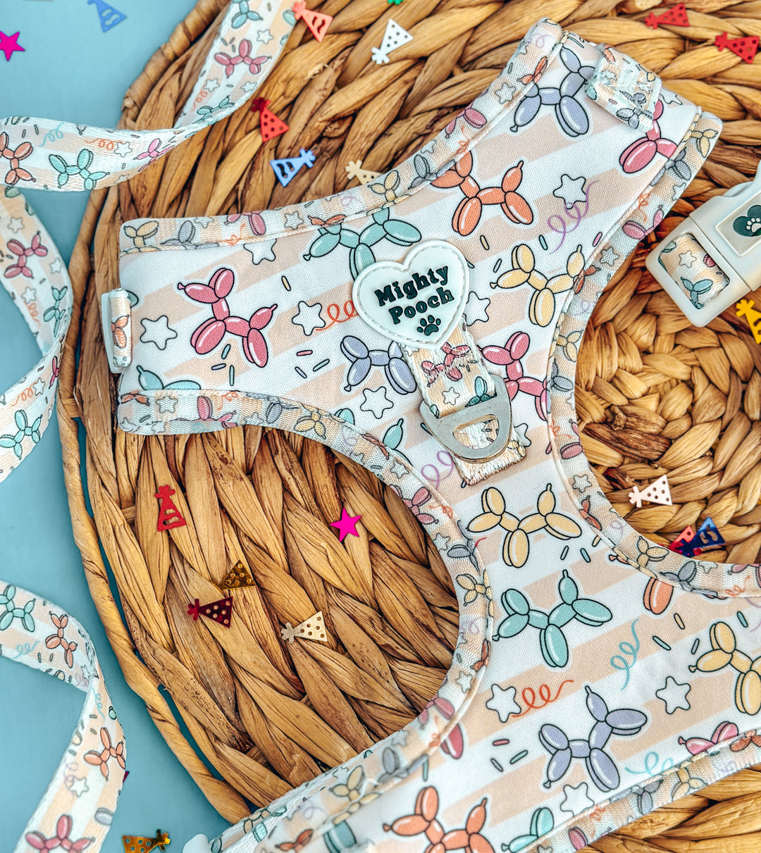 No-Pull Adjustable Harness - Pawty Animals 🎉
