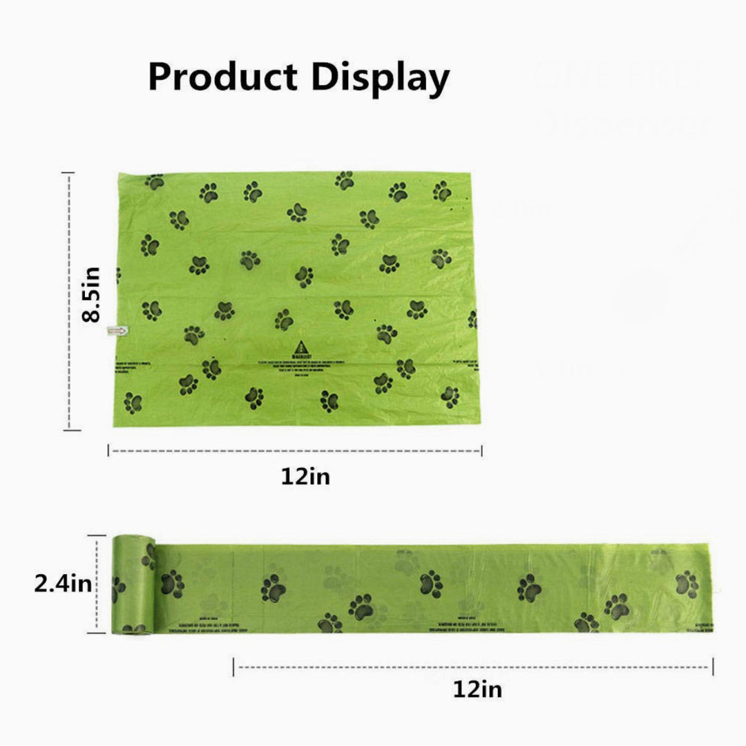 Green Paw Waste Bags - 60 bags