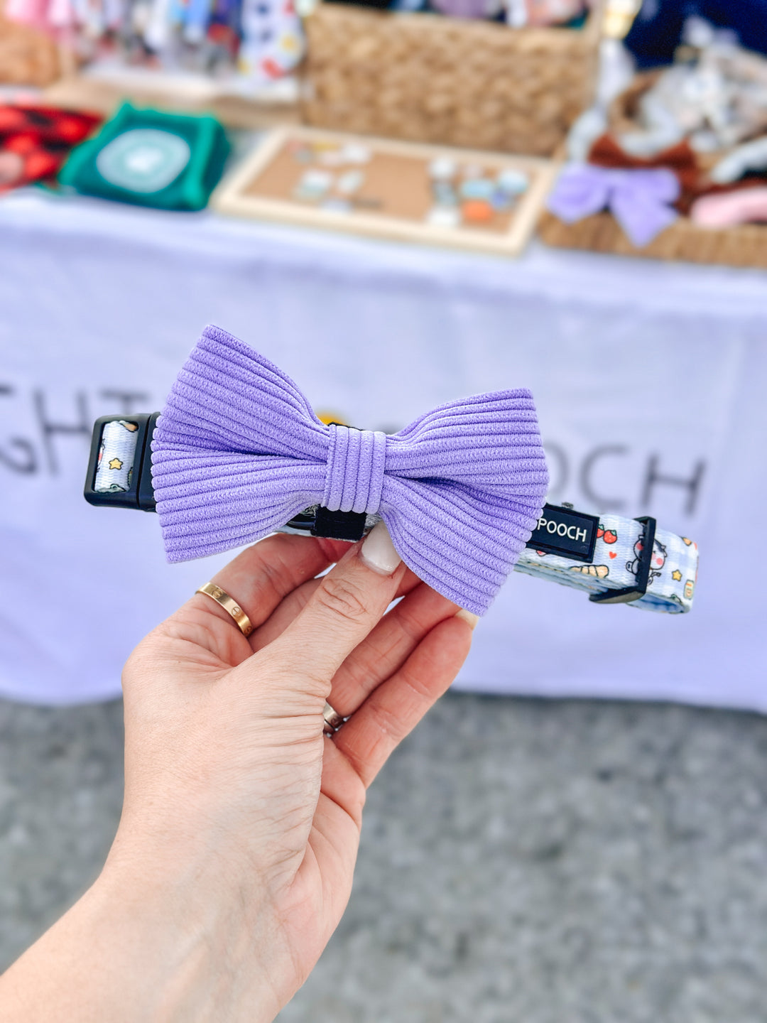 Corduroy Bow Tie - Lavender