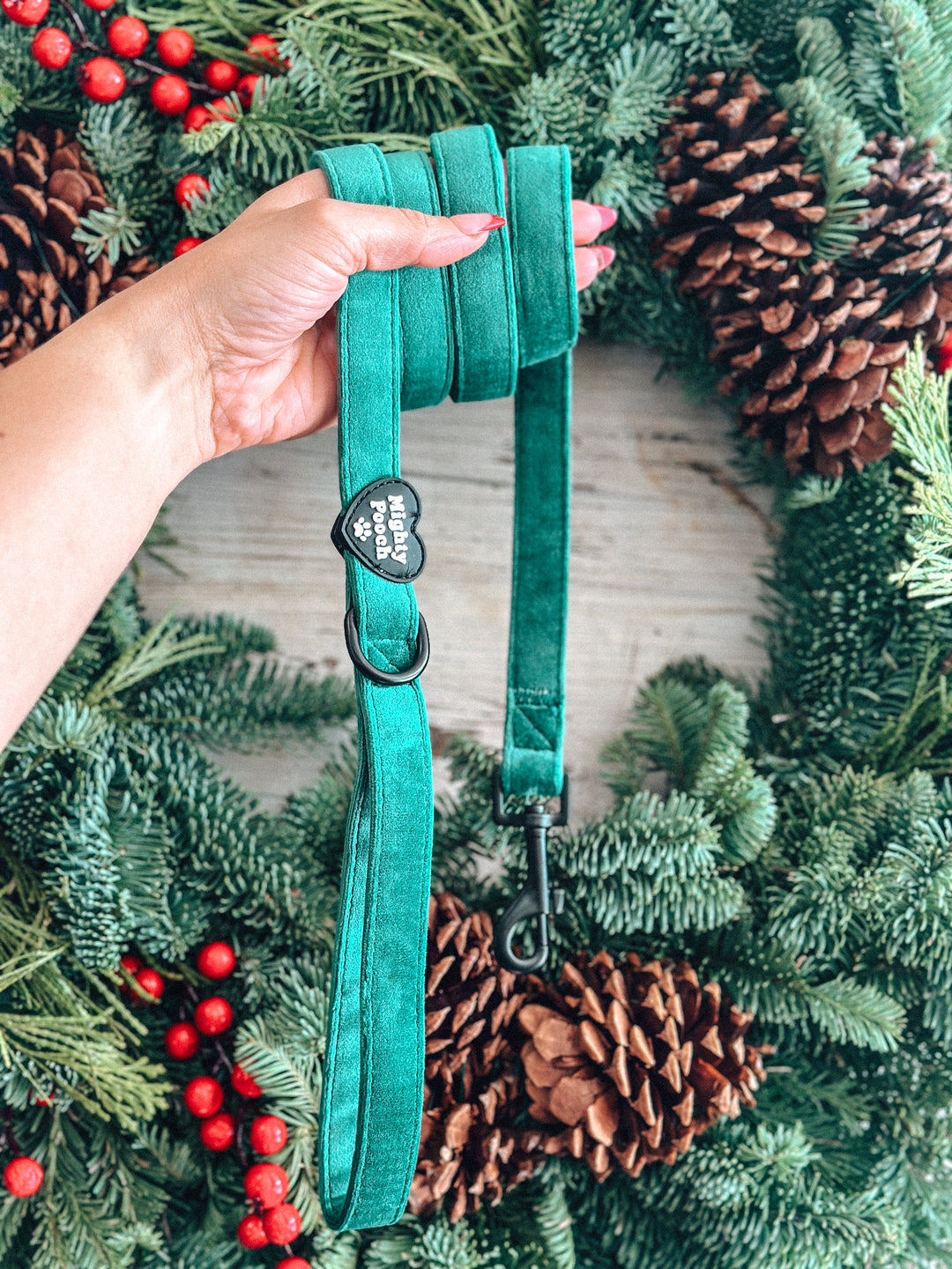 Velvet Comfort Leash - Pine🌲