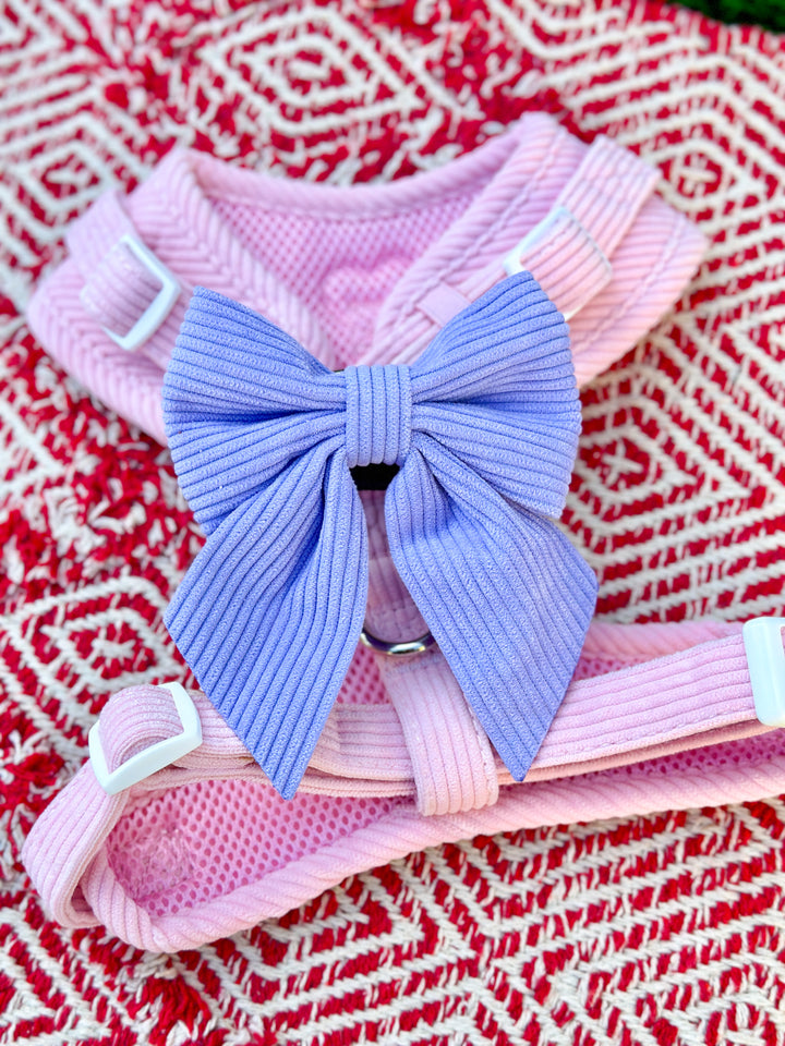 Corduroy Sailor Bow - Lavender