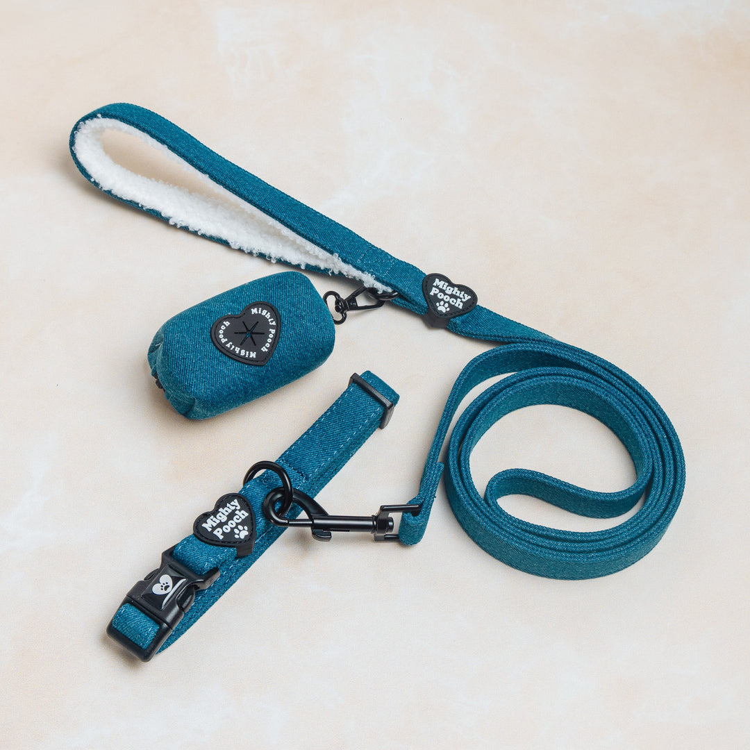 Luxe Comfort Leash - Denim Dream ☁️