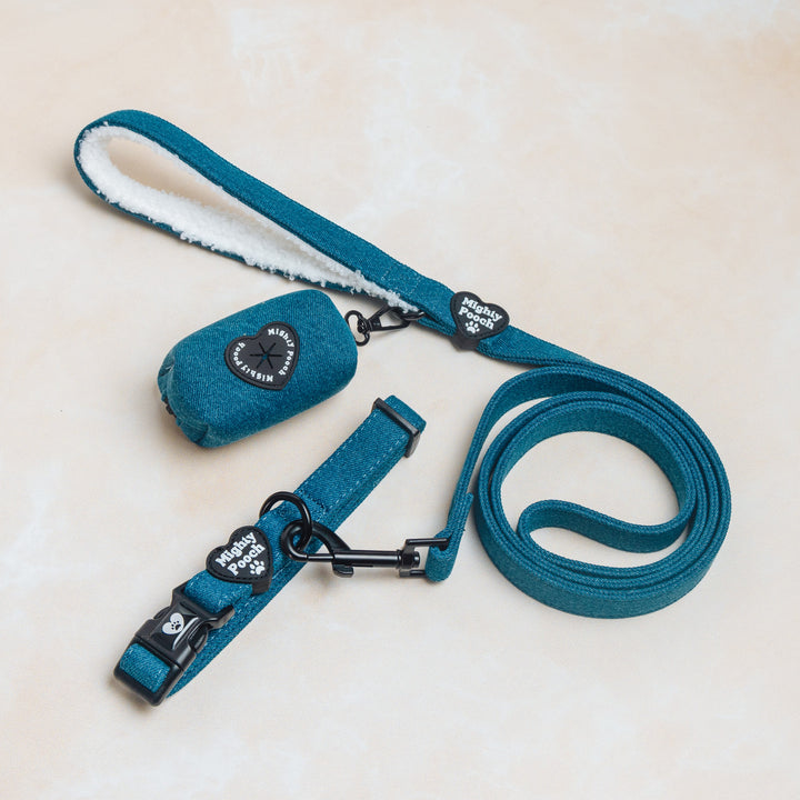 Luxe Comfort Leash - Denim Dream ☁️