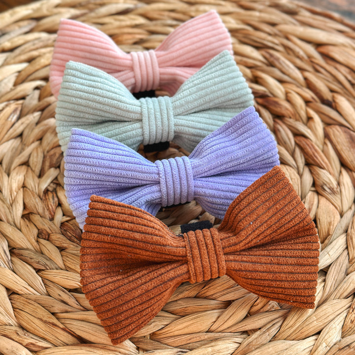 Corduroy Bow Tie - Bubblegum