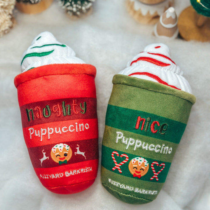 Naughty or Nice Puppuccino Toy