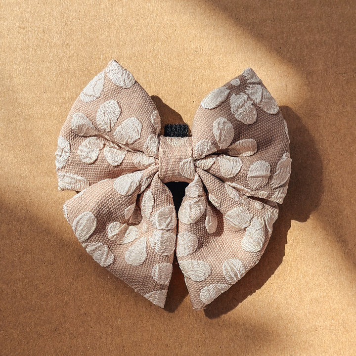 Luxe Sailor Bow - Champagne Fleur