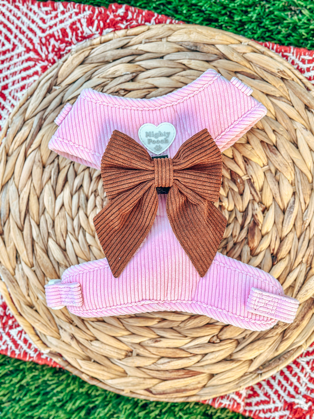 Corduroy Sailor Bow - Mocha