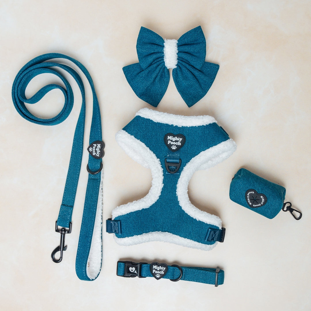 Luxe Adjustable Harness - Denim Dream ☁️