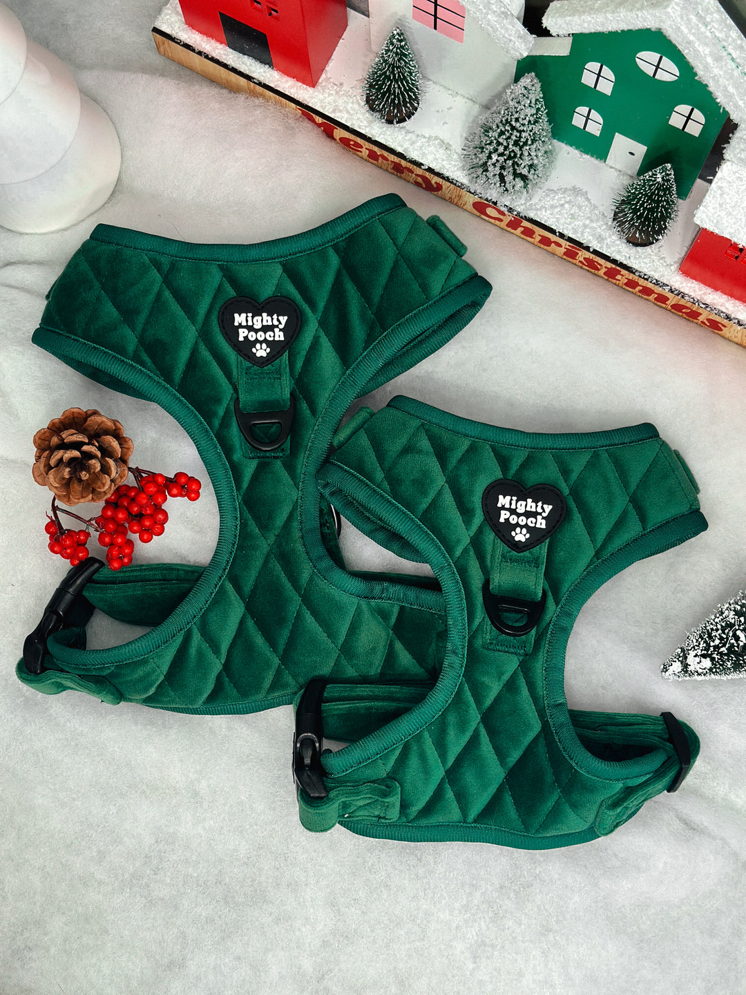 Velvet Adjustable Harness - Pine🌲