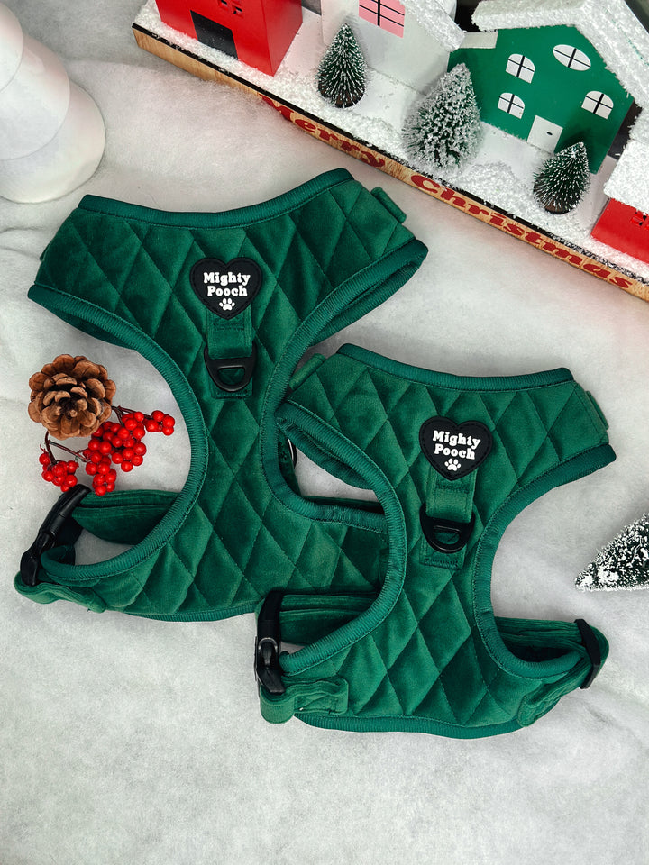 Velvet Adjustable Harness - Pine🌲