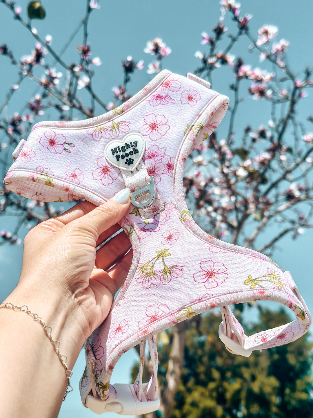 No-Pull Adjustable Harness - Sakura 🌸