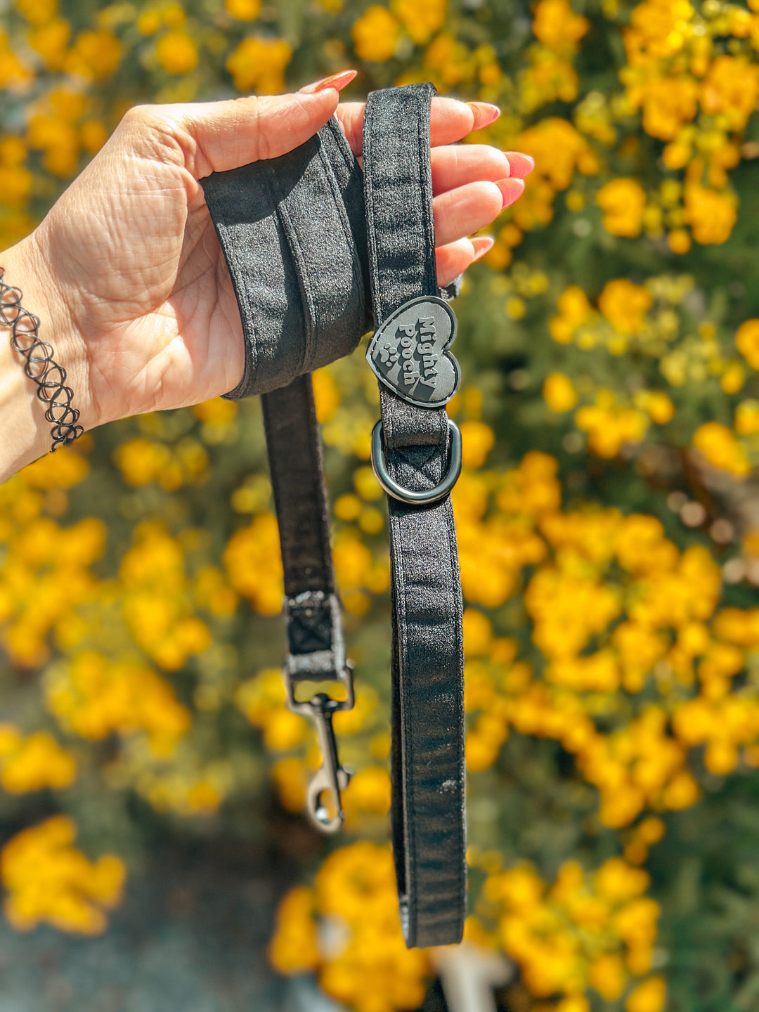 Velvet Comfort Leash - Onyx 🖤