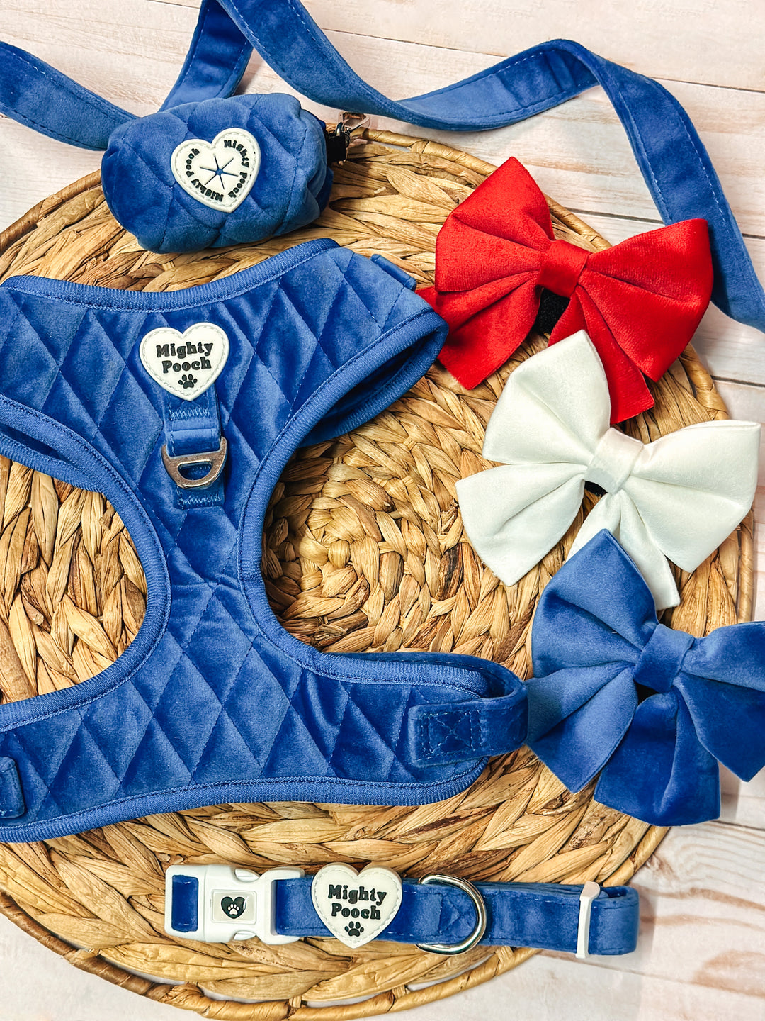Velvet Adjustable Harness - Sapphire 💙