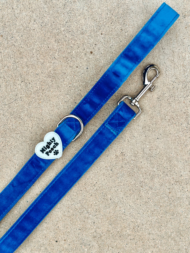 Velvet Comfort Leash - Sapphire 💙