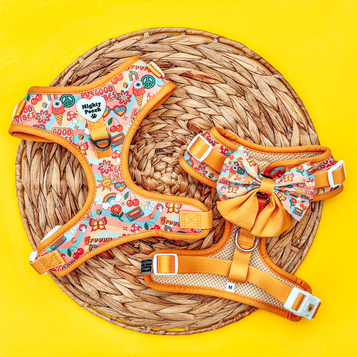 No-Pull Adjustable Harness - Retro Babe ☮️