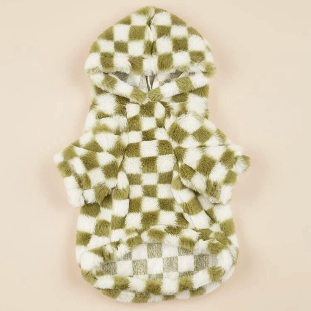 Green Checkered Hoodie