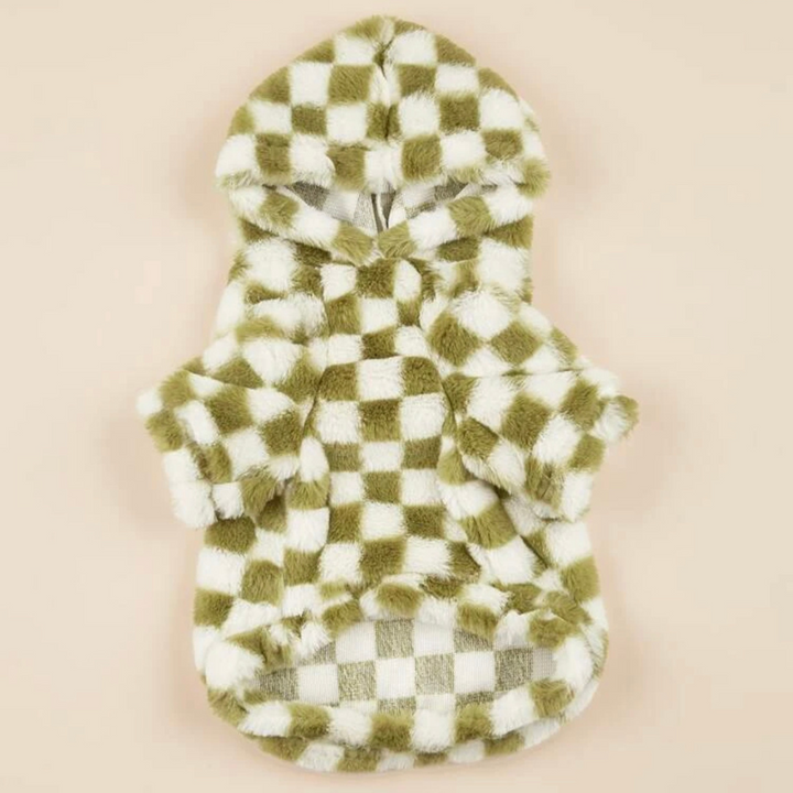 Green Checkered Hoodie