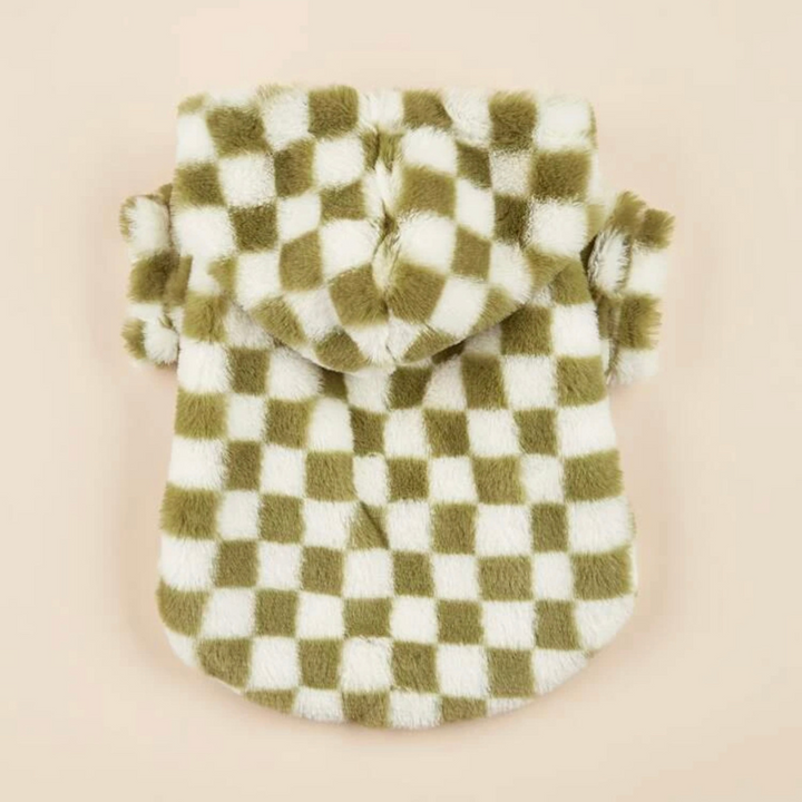 Green Checkered Hoodie