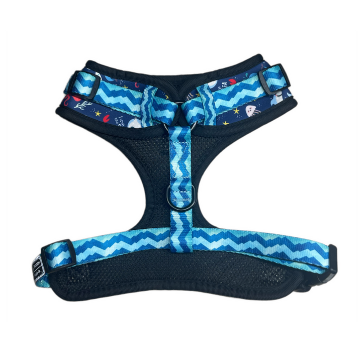 No-Pull Adjustable Harness - Under the Sea 🦀