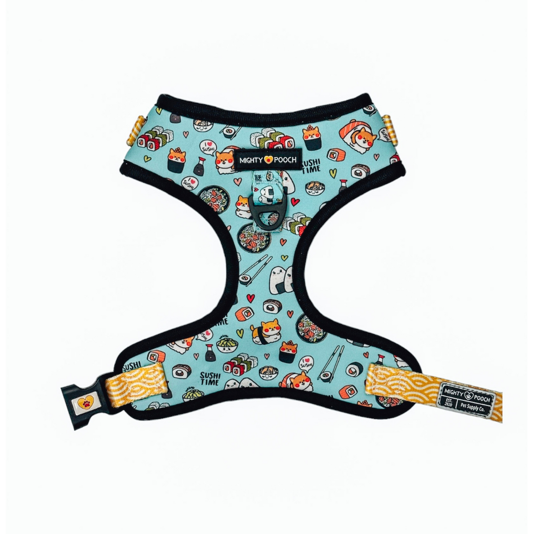 No-Pull Adjustable Harness - Sushi Time 🍣