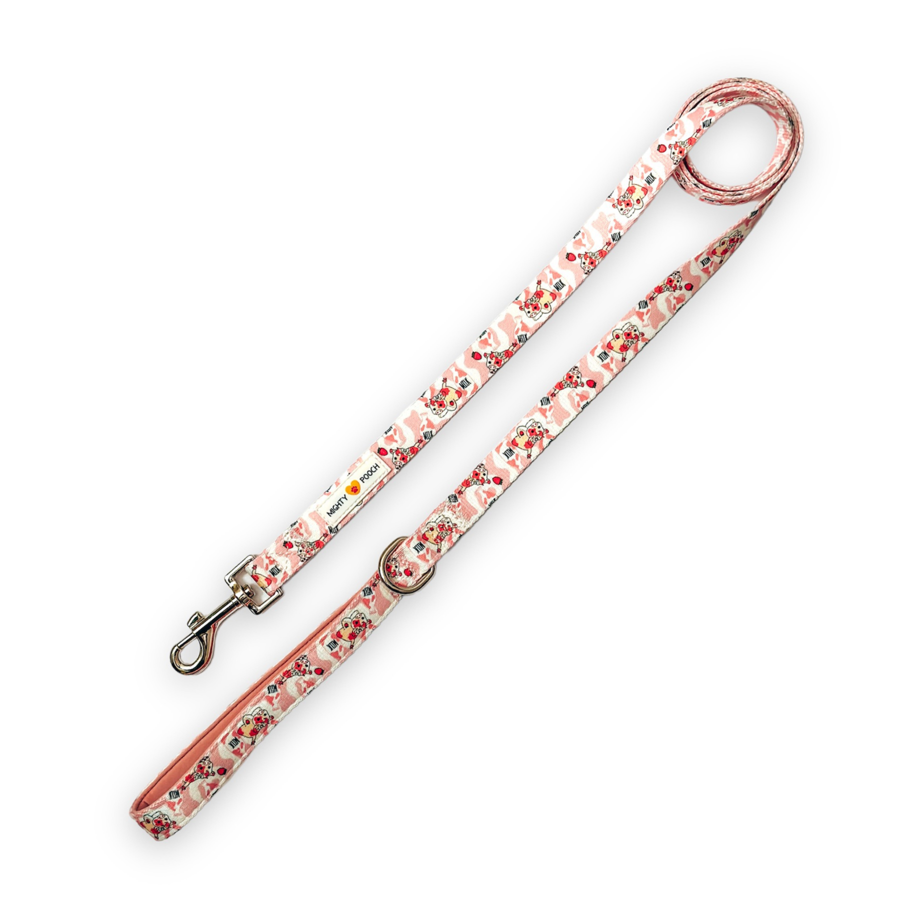 Comfort Leash - Strawberry Cow 🍓 – Mighty Pooch, LLC