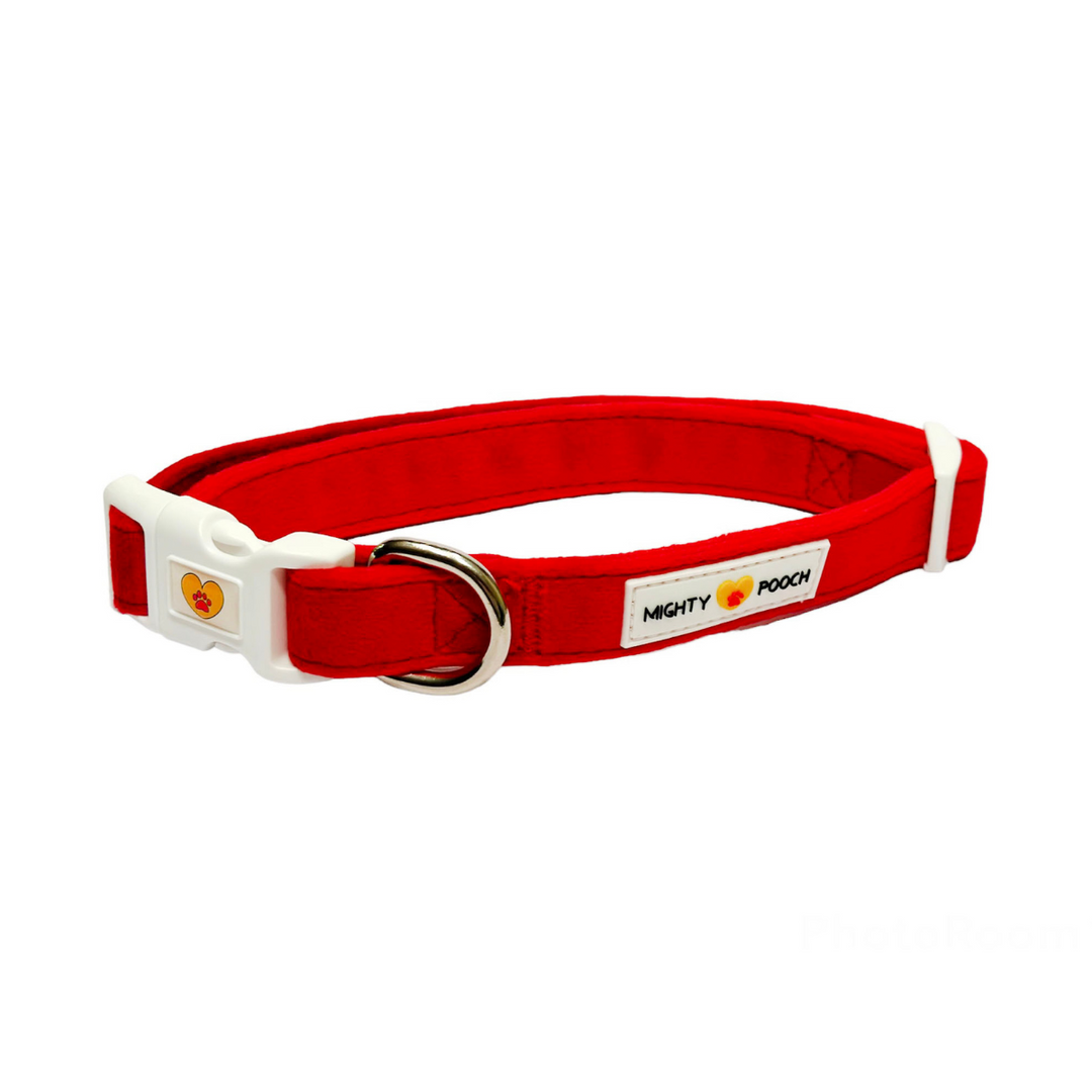 Velvet Comfort Collar - Ruby Red 💘