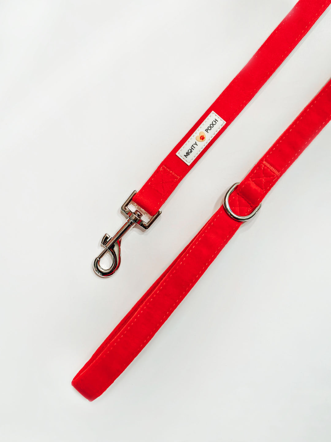 Velvet Comfort Leash - Ruby Red 💘