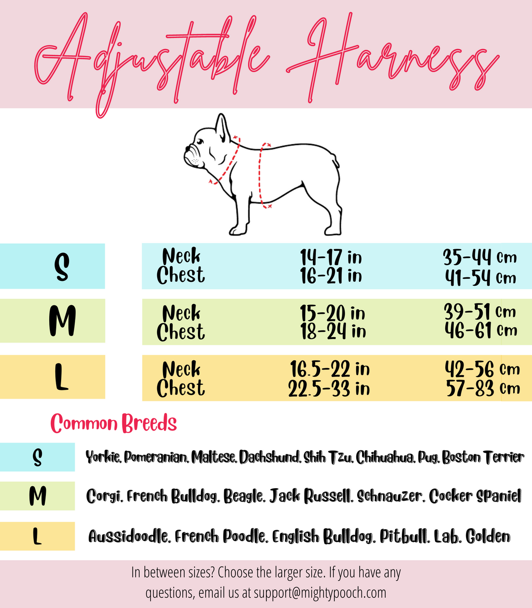 No-Pull Adjustable Harness - Strawberry Cow🍓