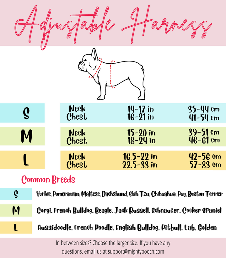 No-Pull Adjustable Harness - Strawberry Cow🍓