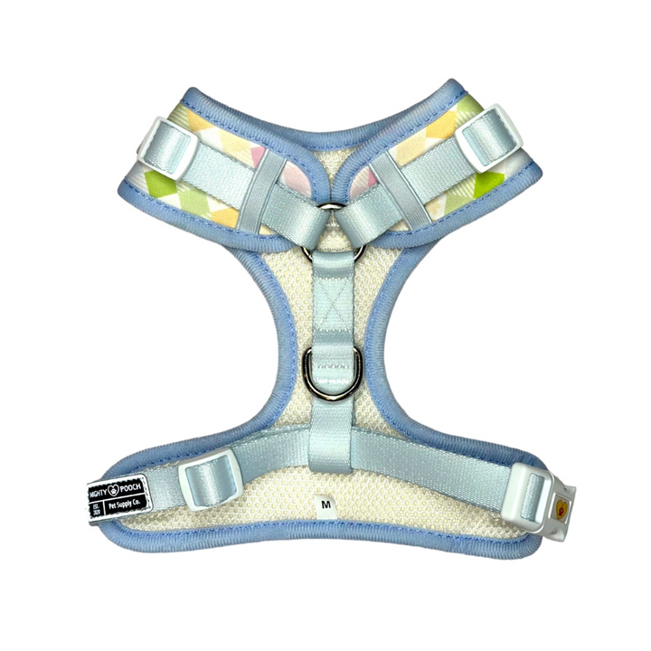 No-Pull Adjustable Harness - Pastel Plaid 🐣