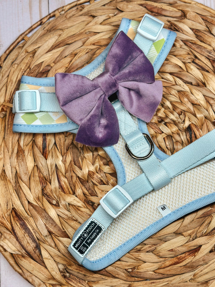 No-Pull Adjustable Harness - Pastel Plaid 🐣