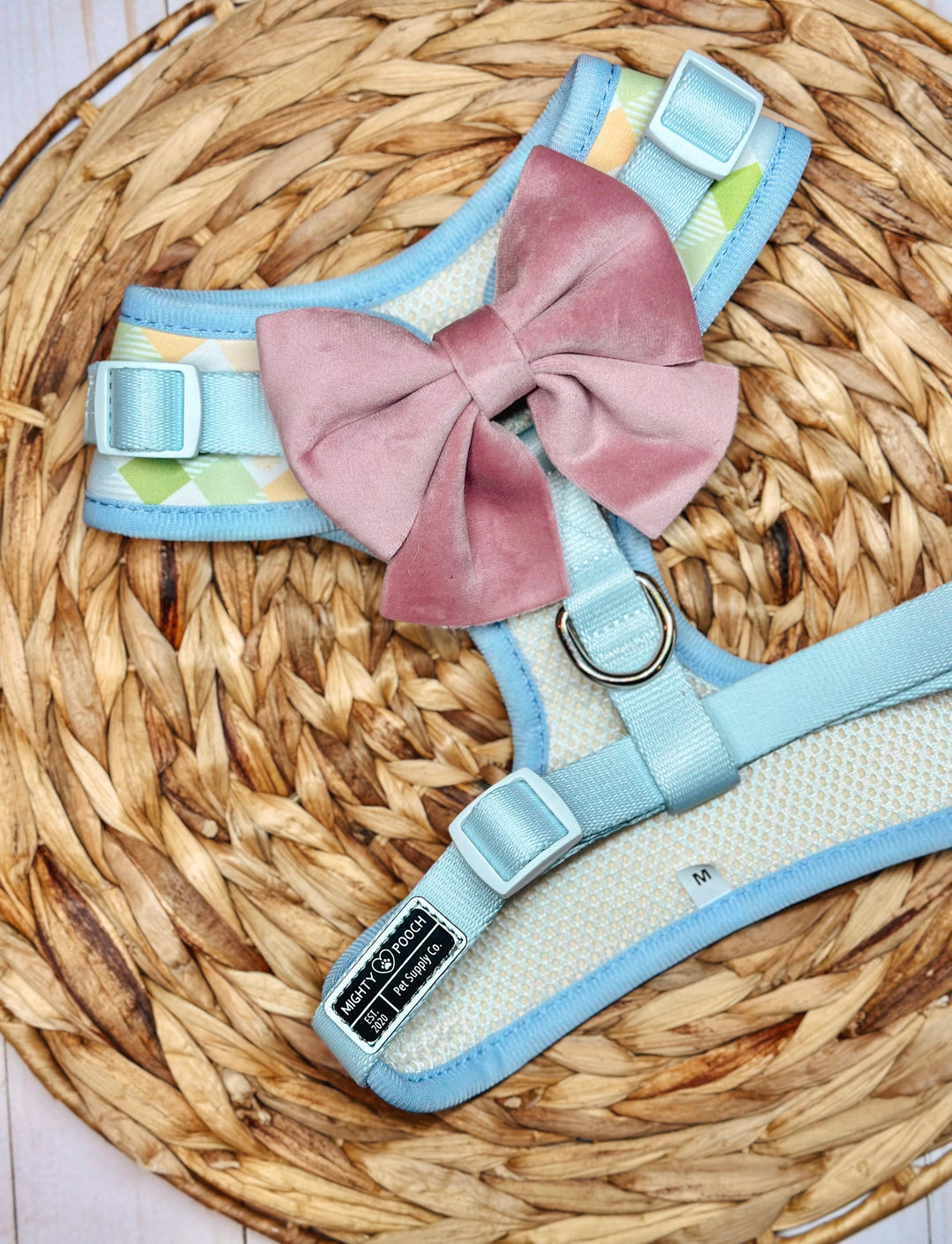 No-Pull Adjustable Harness - Pastel Plaid 🐣