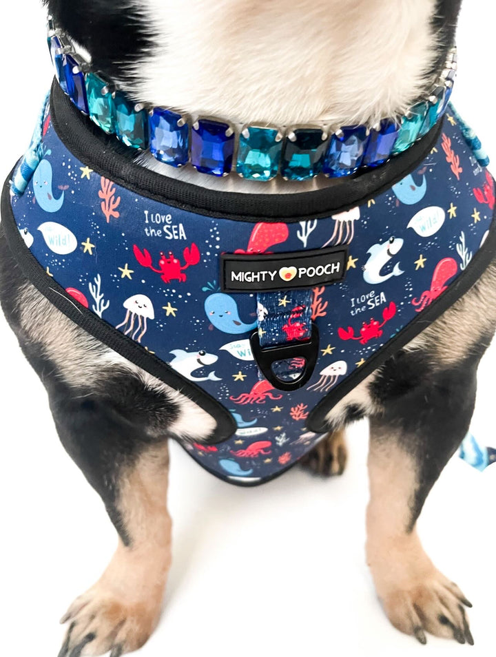 No-Pull Adjustable Harness - Under the Sea 🦀