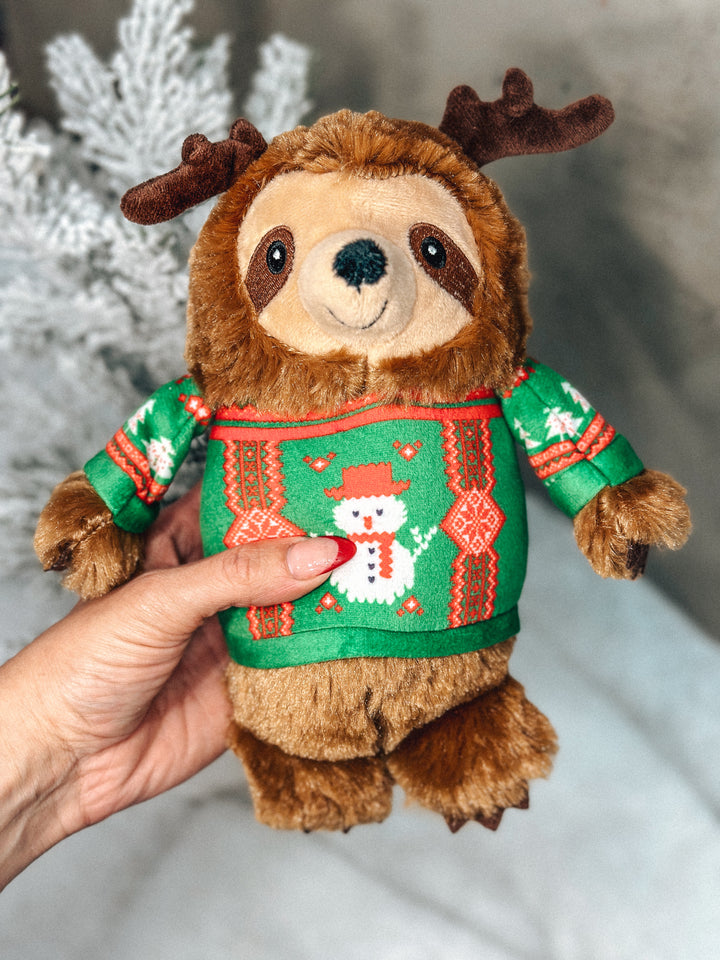 Holiday Sloth Plushie
