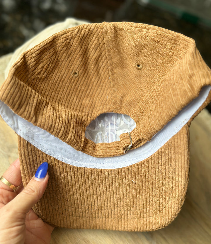 Embroidered Corduroy Dog Mom Hat