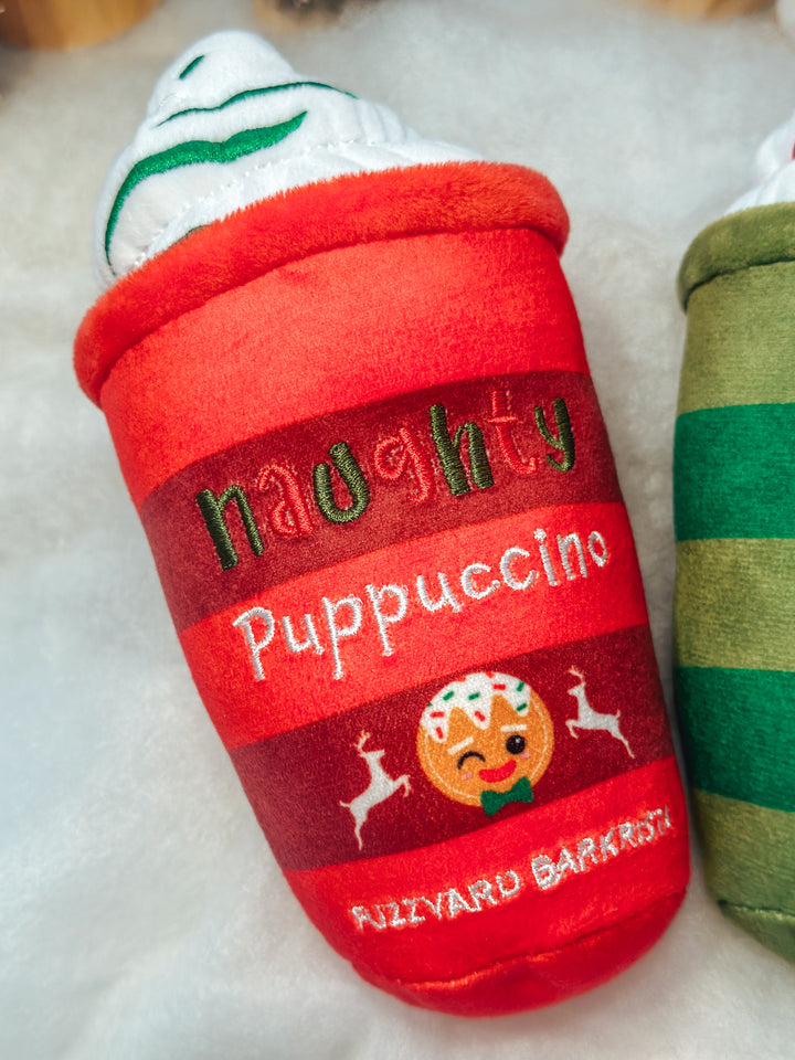 Naughty or Nice Puppuccino Toy