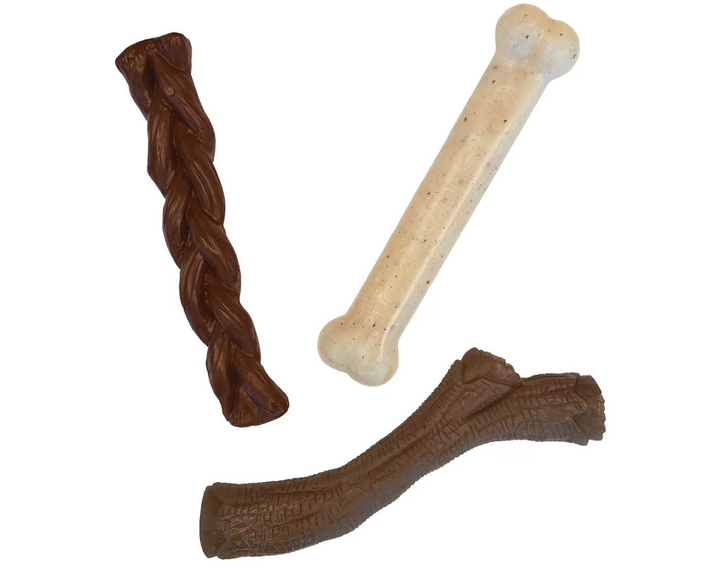 Nylabone Tough Dog Chew Variety Pack, 3 Count