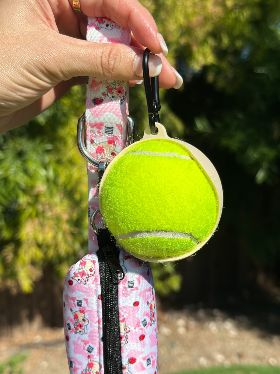 Hands-Free Tennis Ball Holder